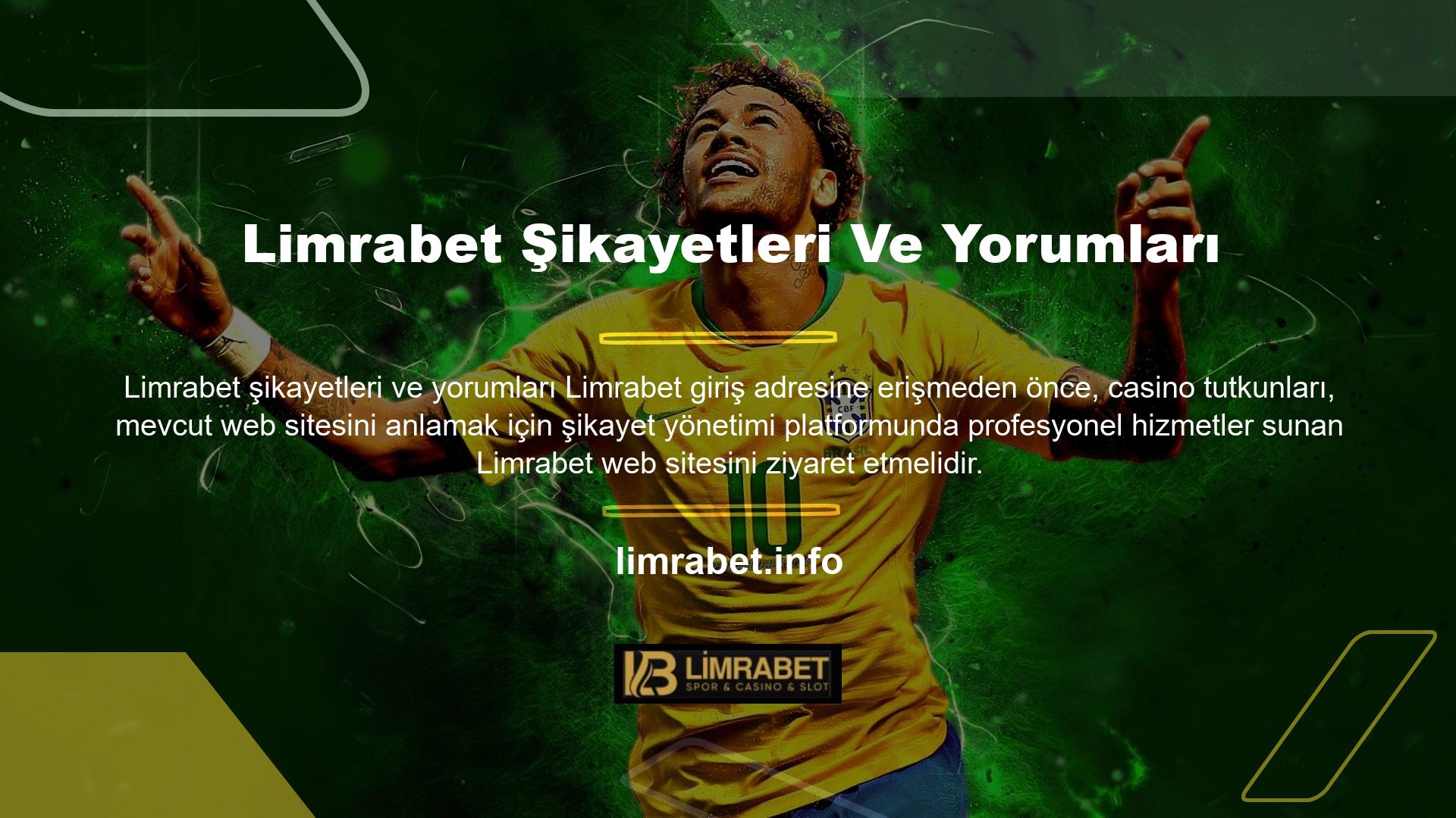 Limrabet özel bir spor bahis planı vardır ve profesyonel casino oyun sağlayıcılarıyla çalışır